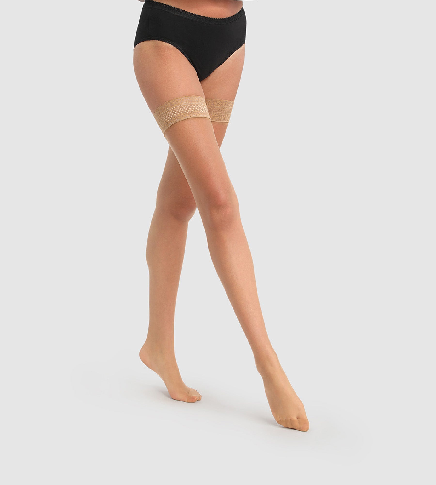 Semi Opaque Collant Porte Jarretelle Auchan TRASPARENZE PAIRES Bas