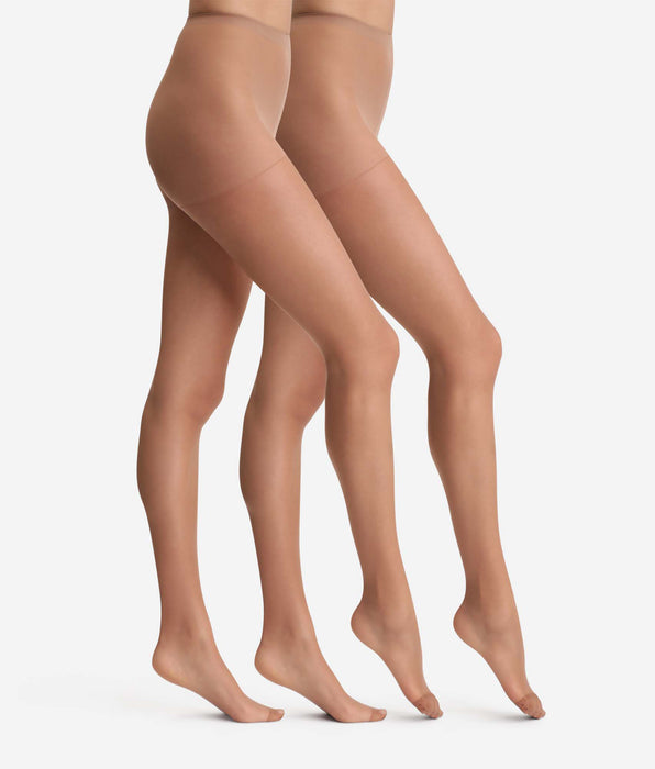 DIM Lot de 2 collants transparents cube 15D Beauty Resist