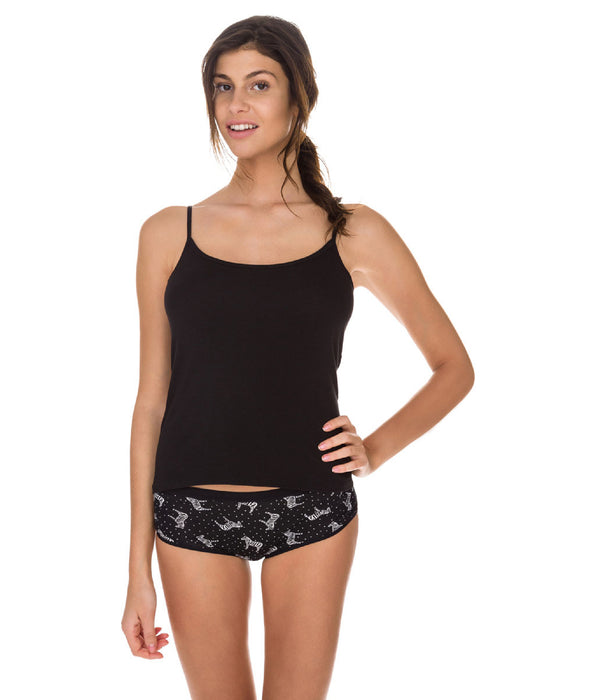 DIM Lot de 2 caracos noir/blanc Les Pockets coton