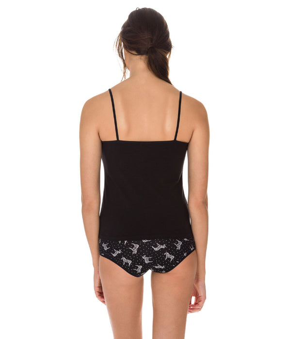 DIM Lot de 2 caracos noir/blanc Les Pockets coton