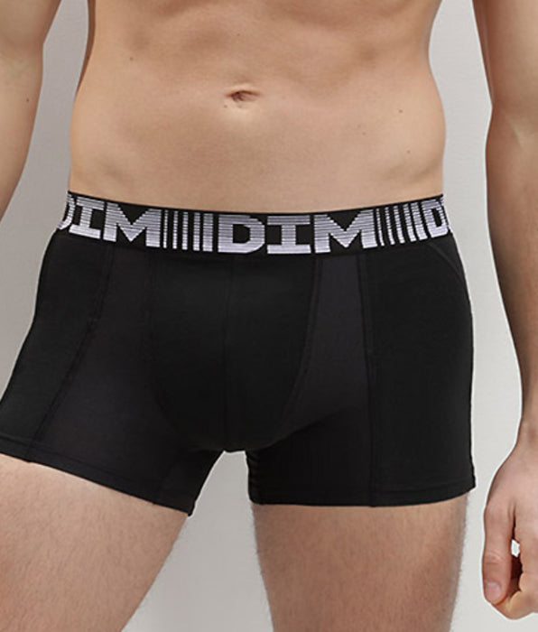 DIM Lot de 2 boxers homme respirants Noir Gris Perle 3D Flex Air