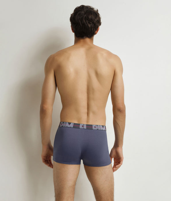 DIM Lot de 3 boxers homme Rouge Noir Bleu Powerful