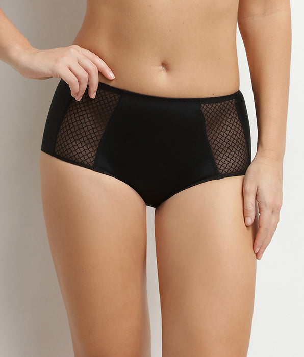 DIM Culotte ventre plat taille haute Noire Dim Silhouette Essentiel