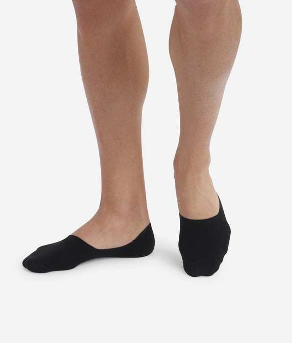 DIM Lot de 2 protège-pieds noirs en coton Homme