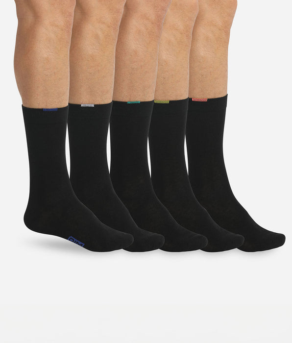 DIM Lot de 5 paires chaussettes noires EcoDIM Homme