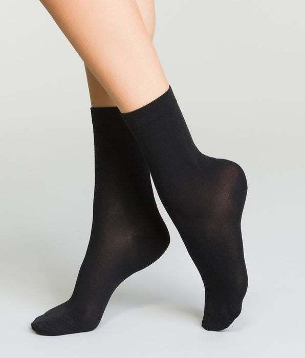 DIM Chaussettes thermo noires Femme