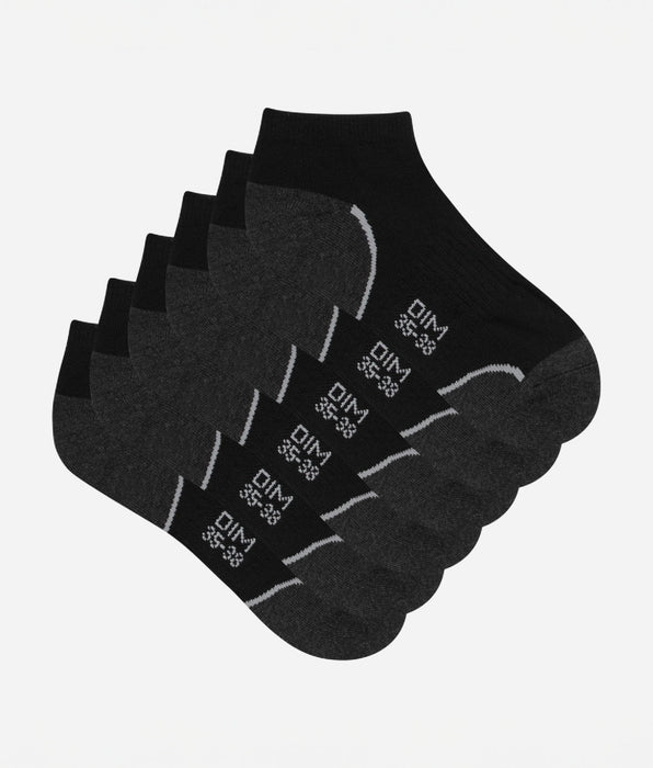 DIM Lot de 3 paires de socquettes courtes impact léger femme - Dim Sport