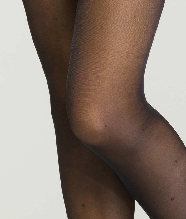 DIM Collant Noir Fantaisie à plumetis pour femme DIM Perfect Contention 25D