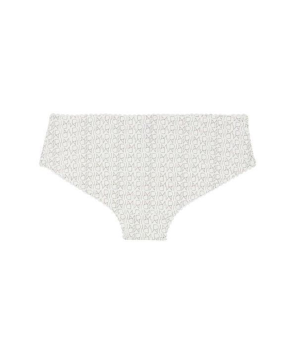 DIM Shorty blanc fille imprimé logo Dim Touch