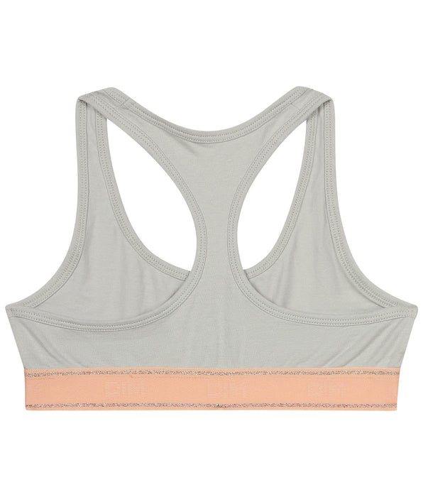 DIM Brassière fille Gris et Rose Dim Sport