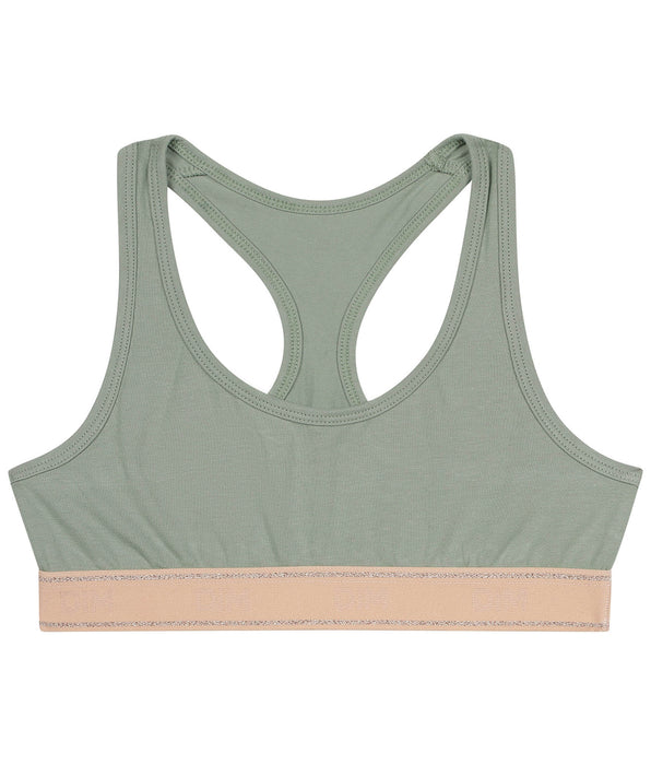 DIM Brassière fille Vert et Rose Dim Sport