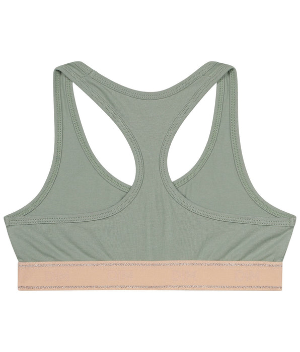 DIM Brassière fille Vert et Rose Dim Sport
