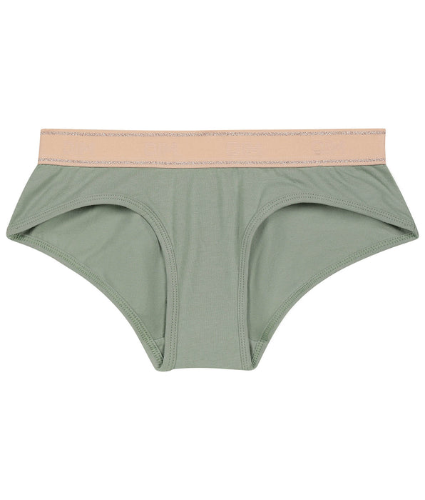 DIM Shorty fille Vert Sauge et Rose Dim Sport