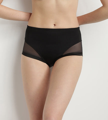 DIM Culotte taille haute invisible noire Generous Limited Edition de Dim
