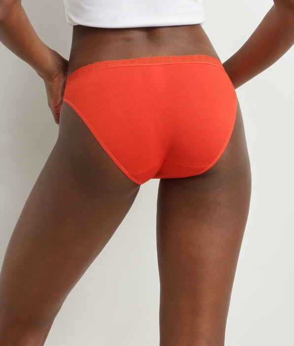 DIM Lot de 2 culottes pour femme rouge et rose DIM Fashion