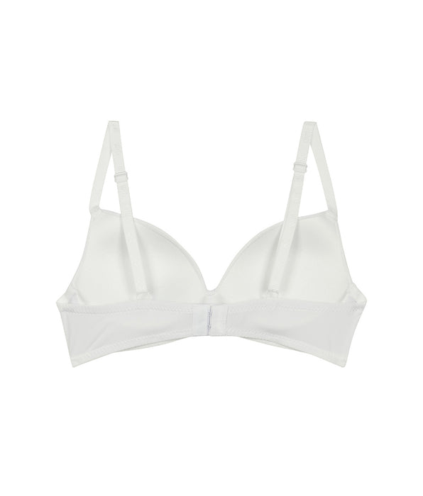 DIM Soutien-gorge triangle Blanc à coques pour fille Dim Invisible