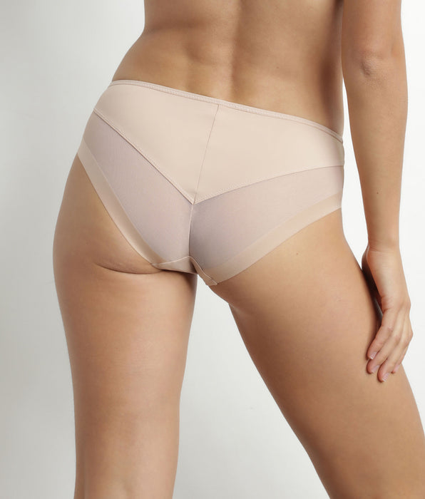 DIM Slip femme en microfibre et tulle new skin Generous de Dim