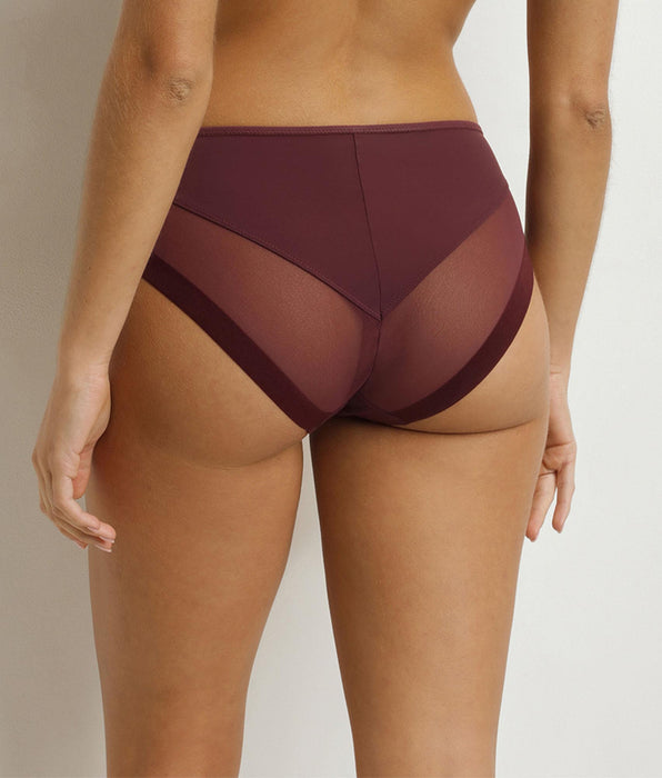 DIM Culotte femme semi-transparente Figue Dim Generous