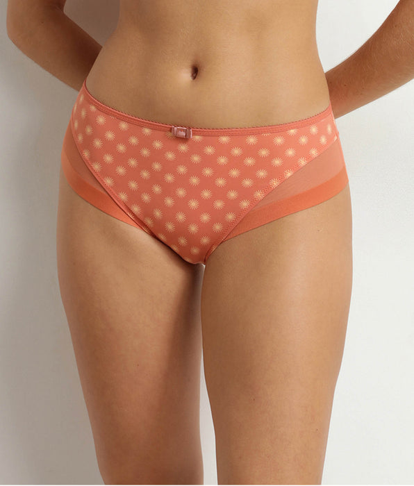 DIM Culotte femme microfibre et tulle motif soleil Dim Generous