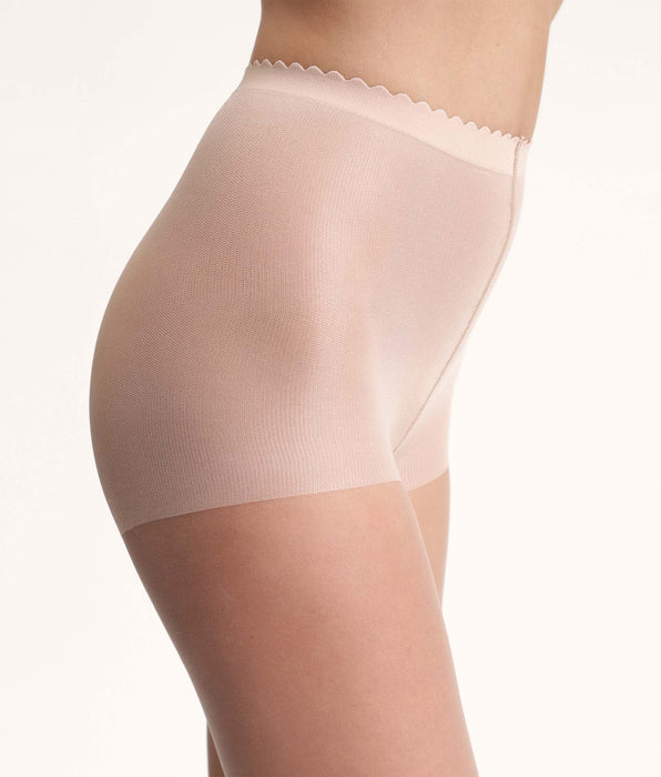 DIM Collant voile transparent beige éclat effet nude Body Touch Dim 17D