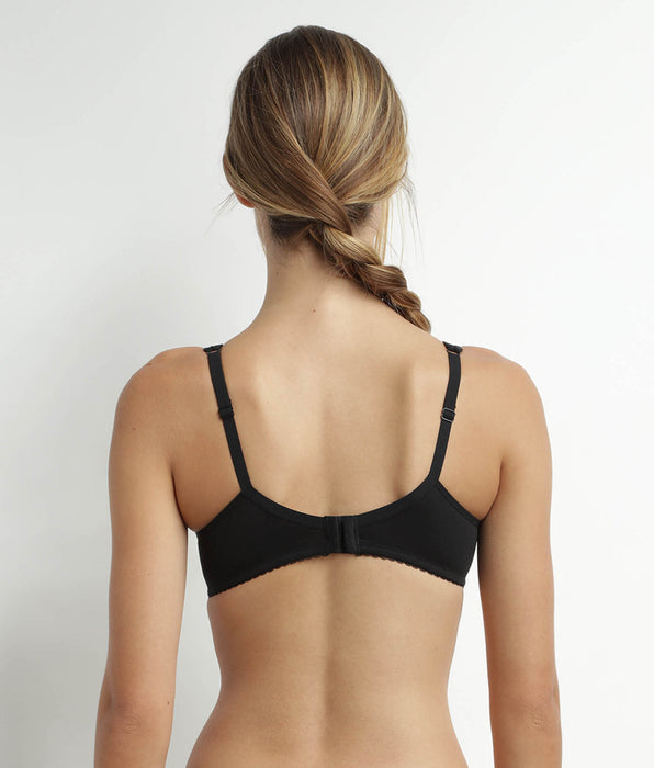 DIM Soutien-gorge emboîtant avec armatures Noir Generous Coton Bio Dim