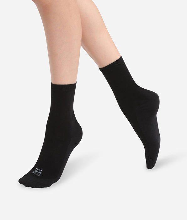 DIM Lot de 2 paires de chaussettes femme tissu renforcé Noir Ultra Resist