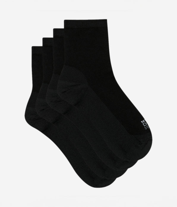 DIM Lot de 2 paires de chaussettes femme tissu renforcé Noir Ultra Resist