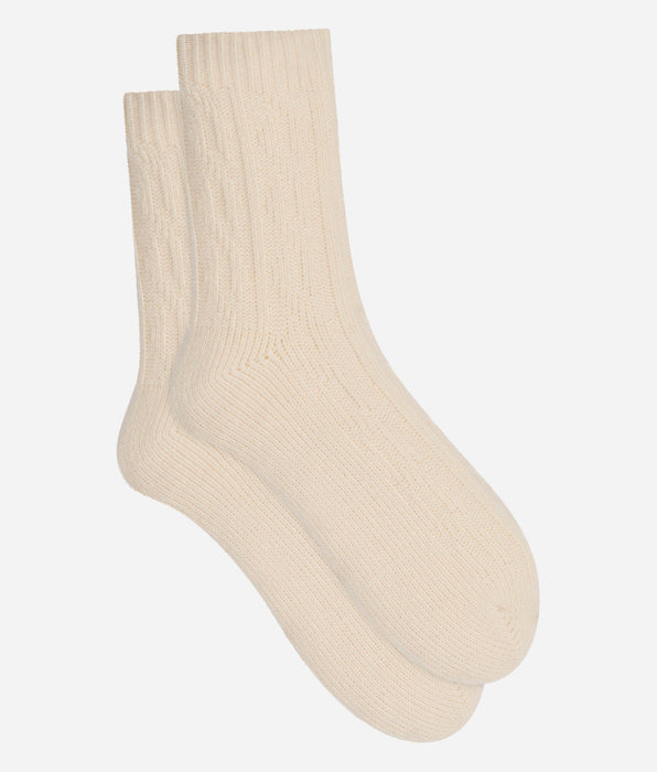 DIM Chaussettes polaires femme ivoire Cocoon