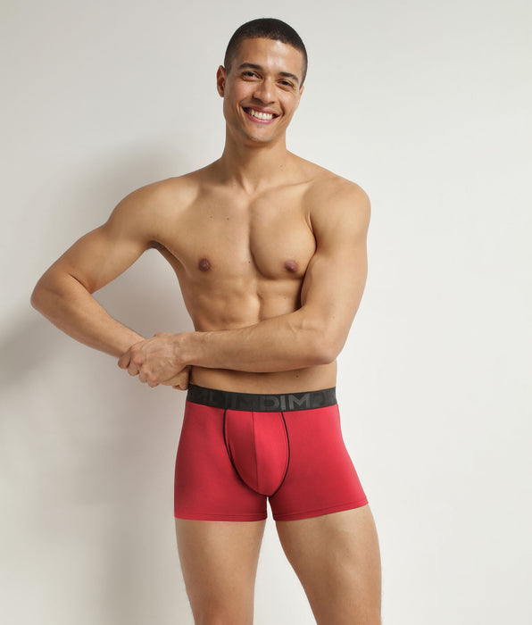 DIM Boxer homme en coton modal à ceinture contrastée Rubis Dim Classic