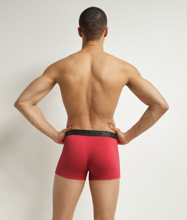 DIM Boxer homme en coton modal à ceinture contrastée Rubis Dim Classic