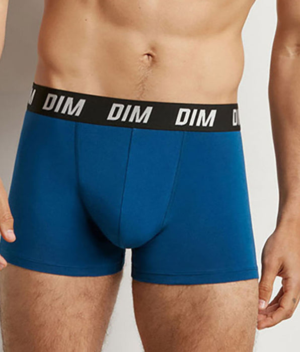 DIM Lot de 2 boxers homme à thermorégulation active Bleu Parme Regul Activ