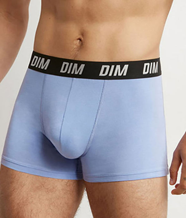 DIM Lot de 3 boxers homme à thermorégulation active Bleu Parme Regul Activ