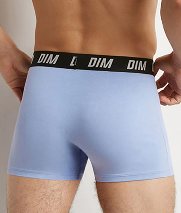 DIM Lot de 3 boxers homme à thermorégulation active Bleu Parme Regul Activ