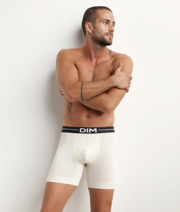 DIM Boxer homme en microfibre à coutures plates Beige Dim Icons Essentiel