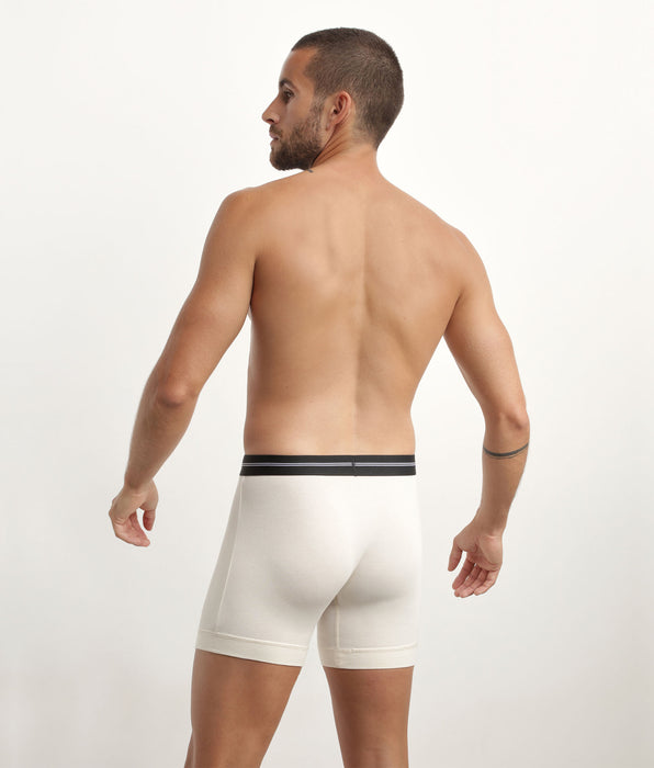 DIM Boxer homme en microfibre à coutures plates Beige Dim Icons Essentiel