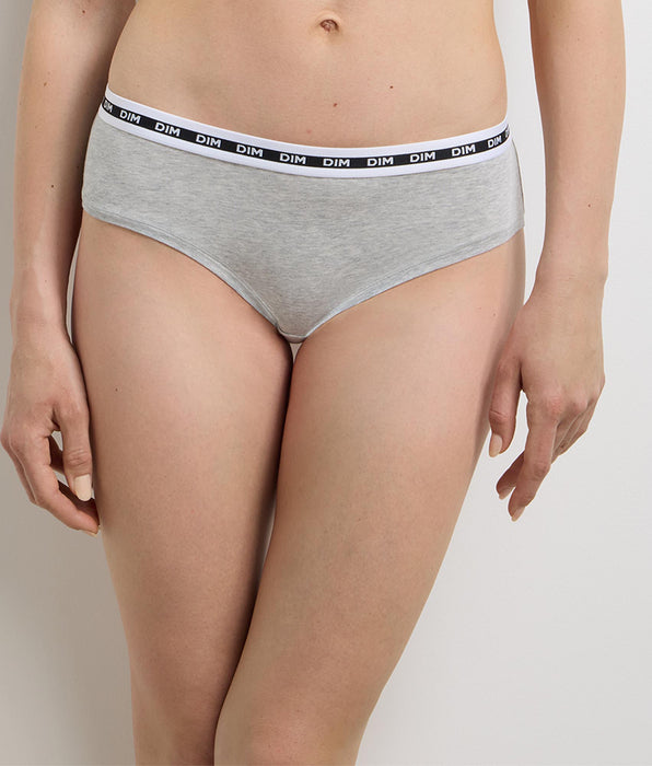 DIM Shorty femme Gris Chiné Dim Icons