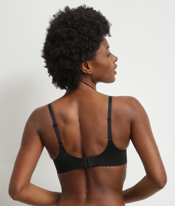 DIM Soutien-gorge foulard à armatures en microfibre Noir Dim Body Touch