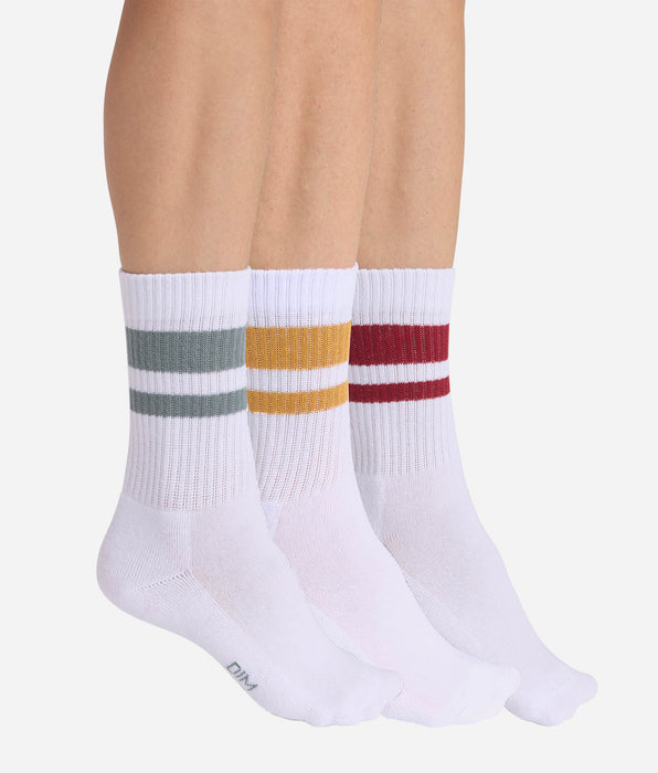 DIM Lot de 3 chaussettes enfant unisex coton EcoDIM Sport