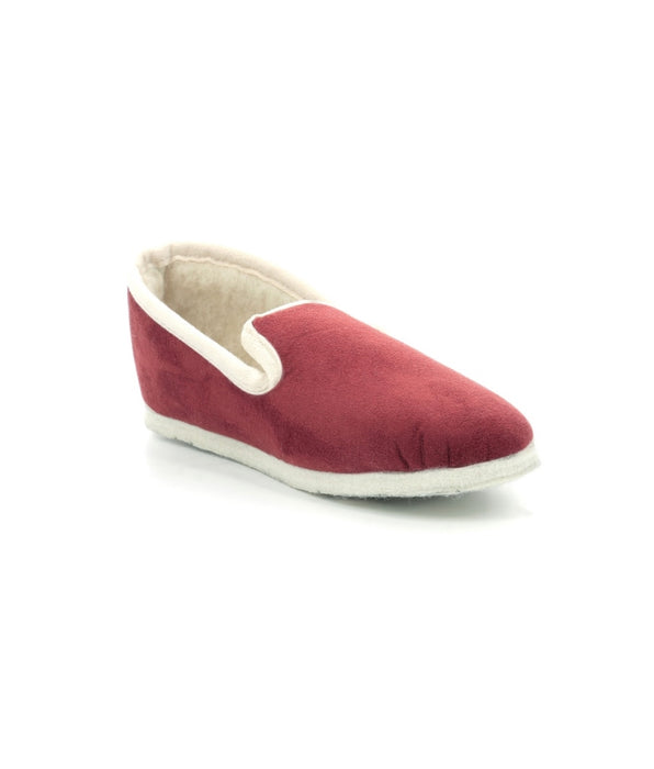 DIM Chaussons rouge foncé pour femme