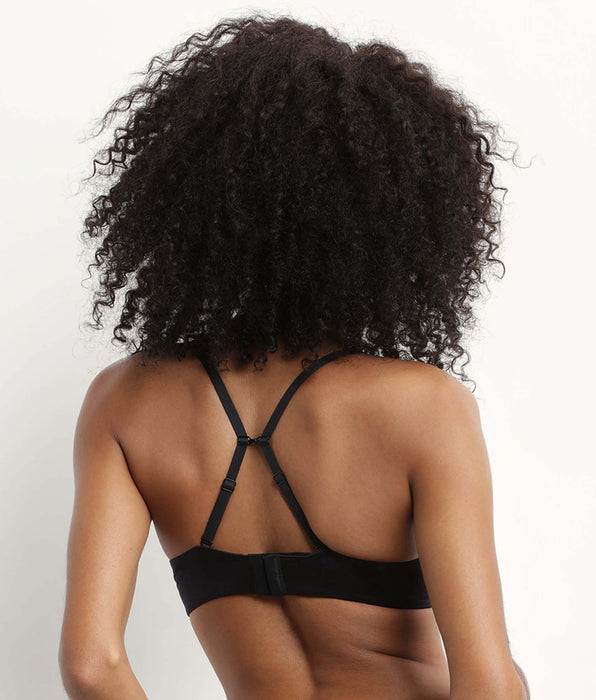 DIM Soutien-gorge femme push-up microfibre Noir Dim Comfort Collection