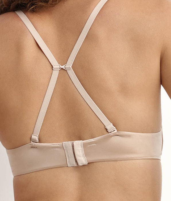 DIM Soutien-gorge femme push-up microfibre Nude Dim Comfort Collection
