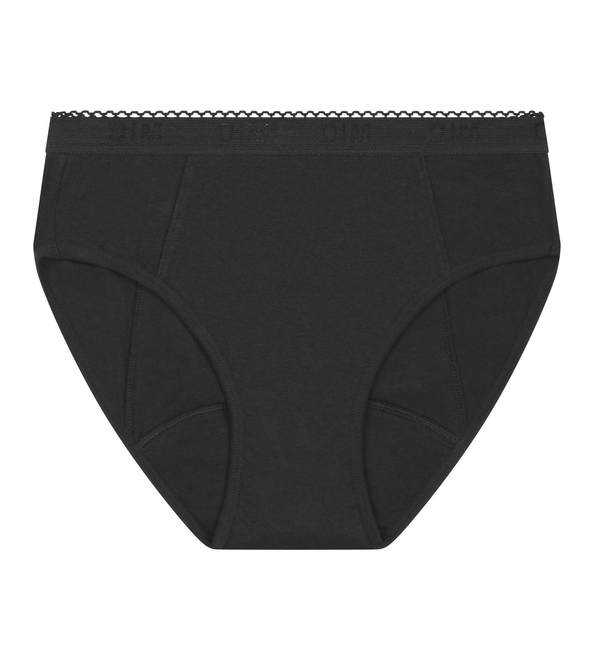 Culotte menstruelle coton bio Noir Flux très abondant Dim My Protect | DIM