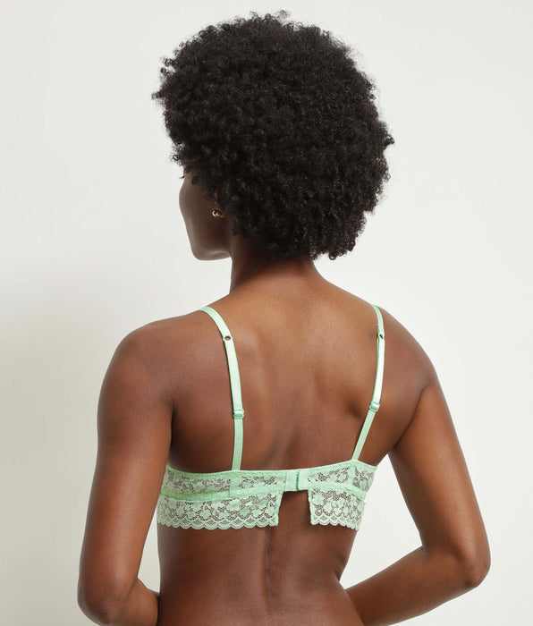 DIM Soutien-gorge triangle en dentelle florale Vert d’Eau Daisy Lace