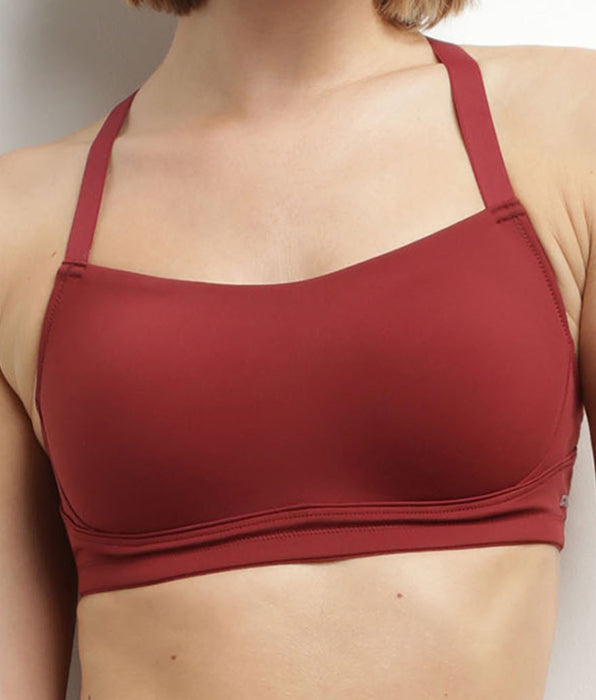 DIM Soutien-gorge de sport en microfibre sculptante Bordeaux Dim Move