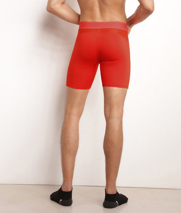DIM Boxer long homme Orange Dim Move