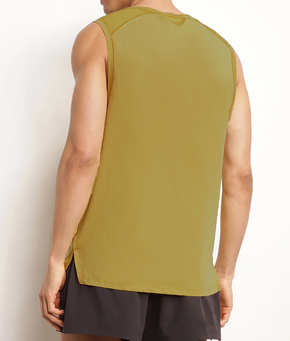 DIM Débardeur de sport homme en matière aérée Olive Dim Move