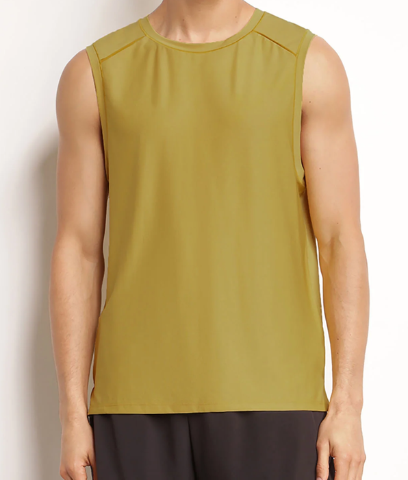 DIM Débardeur de sport homme en matière aérée Olive Dim Move