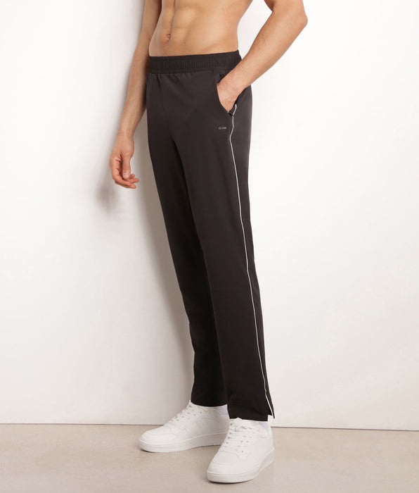 DIM Pantalon de sport chino pour homme en jersey stretch Noir Dim Move