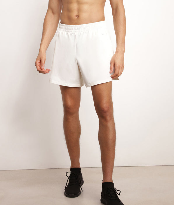 DIM Short de sport homme en matière aérée Écru Dim Move