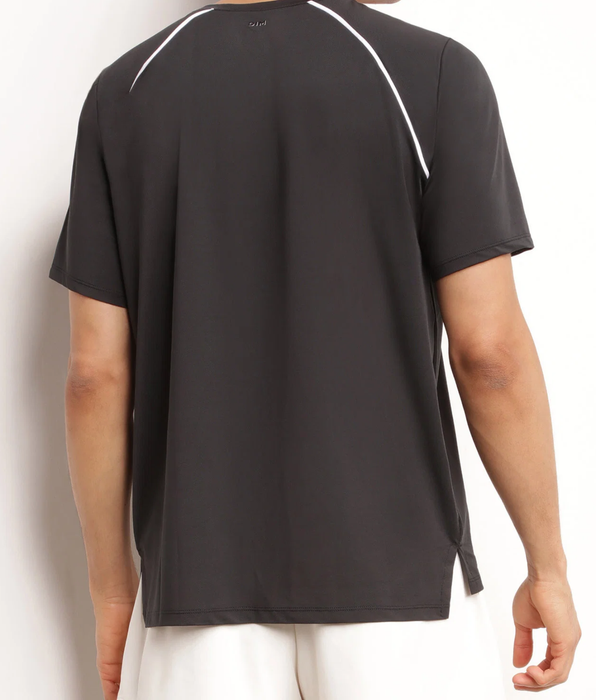DIM T-shirt de sport homme en matière aérée Noir Dim Move